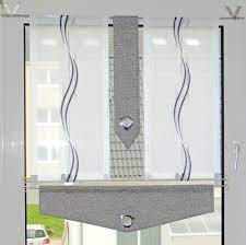scheibengardinen set aus 2 vorh auml nge x28 je b ca ohne v haken amp stange v haken sind s modern curtains kitchen curtain sets modern kitchen curtains