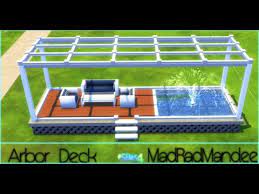 In this the sims 4 tutorial i explain a base game way to create round pools and round pool decks. Arbor Deck Speed Build Sims 4 Youtube