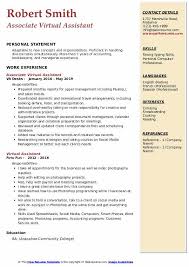 You can also download my student cv template/ graduate cv example for free! Virtual Assistant Resume Samples Qwikresume