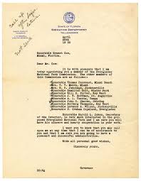 Florida Memory • Letter from Governor David Sholtz to Ernest Coe, 1935