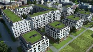 Rund um ein bestehendes bürohaus hat das wohnungsunternehmen der stadt frankfurt hier auf einem bisher freien areal sieben mehrfamilienhäuser mit insgesamt 227 passivhauswohnungen gebaut. Mainwald Frankfurt Lbbw Immobilien