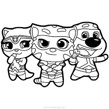 The money i raise will. Talking Tom Heroes Coloring Pages Ben Tom And Angela In 2021 Coloring Pages Talking Tom Childrens Christmas Crafts