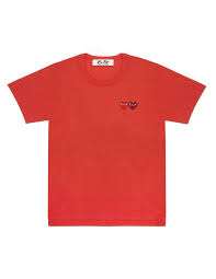 Maybe you would like to learn more about one of these? Comme Des Garcons Play Red Tee Shirt With Double Heart Patch Unisex Red Tee Shirt Red Tee Tee Shirts
