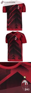 Nwt Adidas Ac Milan Pre Match 2018 Jersey Adidas Shirt Red Adidas Adidas