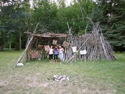 The best outdoor forts are built using things from the outdoors! Sustainability Through Summer Camps
