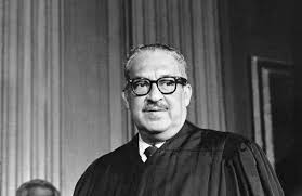 June 13 1967 Thurgood Marshall Becomes First Black Us Supreme Court Justice President Lyndon Today In History Thurgood Marshall Black History Month