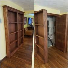 Bookshelf Hidden Doors Over Closet Ana White In 2020 Ana White Bookshelves Hidden Rooms Home