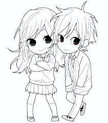 We have created a eye catchy collection of different couple outline images, clipart. Chibi Couple Outline Cute Sketches Anime Manga Drawing