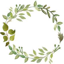 Watercolor greenery line art frames. Greenery Clipart Leafy Wreath Watercolor Wreath Watercolor Etsy