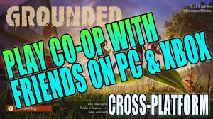 How To Play Co Op In Grounded On Xbox One Pc Tutorial Play Cross Platform Co Op With Friends Youtube