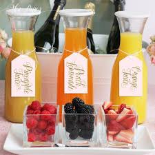 Mimosa Bar Juice Drink Tags Mimosa Bar Labels For Bubbly Champagne Bars At Bridal Shower Wedding Party Blush Pink Gold Glitter Ava Champagne Brunch Bridal Shower Brunch Bridal Shower Food