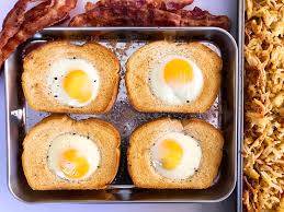 Sheet Pan Eggs In A Hole With Sheet Pan Hash Browns