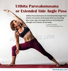 Utthita Parsvakonasana Or Extended Side Angle Pose Side Angle Pose Yoga Information Poses