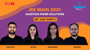 Jee main july (third) session was conducted on july 20, 22, 25 and 27, 2021. Jee Main 2021 Question Paper Solutions 20th July Shift 1 Memory Based Questions Byjus Jee Youtube