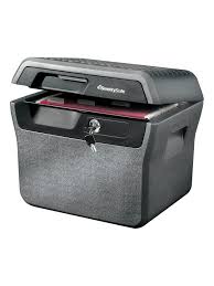 The honeywell legal size waterproof 1 hour fire file chest (1.1 cubic feet) with a wheel cart is a ul class 350, which provides protection from fire for 1 hour up to 1700° / 927°c. Sentrysafe Waterproof Fire Resistant File Holder 44 Lb 0 66 Cu Ft Capacity Charcoal Gray Office Depot