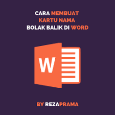 Cara cepat membuat kartu nama di microsoft word youtube from www.youtube.com. Cara Membuat Kartu Nama Bolak Balik Di Word Reza Prama Arviandi