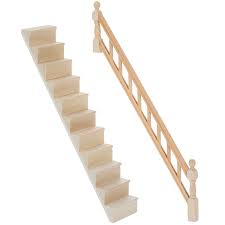 All pieces are in separate bags and a colorful step by step instruction book is included, which is a joy to read and very clear. Miniature Staircase Kit Hobby Lobby 606889