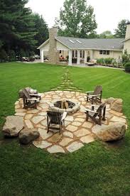 Fire Pit With Flagstone Outdoor Fire Pit Designs Backyard Backyard Fire
