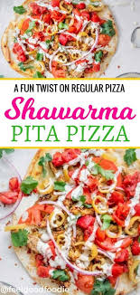 Shawarma Pita Pizza Recipe Pita Pizzas Chicken Shawarma Jalepeno Recipes