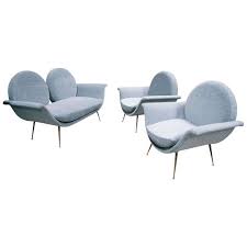 Italian Settee With Chairs 1950s La Gondola Furniture Italian Furniture Mcm Furniture