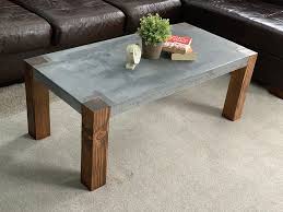 Modern Concrete Coffee Table Etsy In 2020 Concrete Coffee Table Coffee Table Rectangle Concrete Table