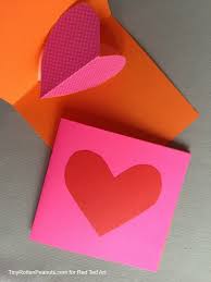 Watch the video or follow the below steps! Valentine S Day Cards Pop Out Heart Cards Red Ted Art Make Crafting With Kids Easy Fun