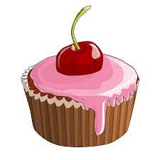 Cartoon Cupcake Cherry On Top Cartoon Cupcakes Cherry Cupcakes Desserts