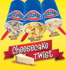 Treat Your Dad This Father S Day Best Saturday Eveeeerrrr Our New Blizzard Of The Month Has Arrived What Mango Cheesecake Cheesecake Mango Dairy Queen