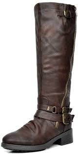 Black Boots With Brown Top Wide Calf Dream Pairs Atlanta Women S Side Zipper Fur Lined Riding Boots Wide Calf Available See This Great Prod Womens Knee High Boots Boots Brown Knee High Boots