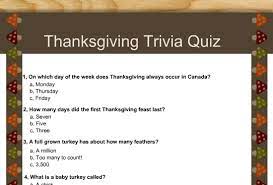 While a few of th. Free Printable Thanksgiving Trivia Quiz