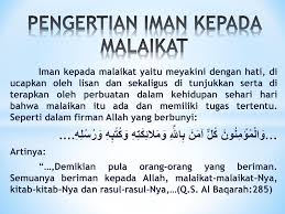 Malaikat bentuk jama' dari kata: Iman Kepada Malaikat Ppt Download