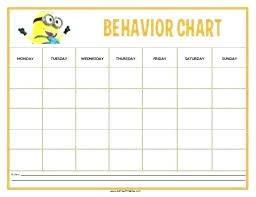 logical free printable behavior charts for teachers