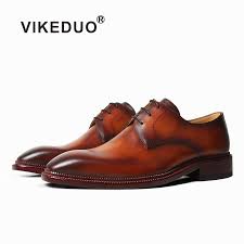 Maybe you would like to learn more about one of these? Vikeduo Men S Shoes Patina Brown Leather Shoes Men Wedding Office Derby Dress Shoes Brand Designer Shoe Formal Zapatos De Hombre Buy At The Price Of 322 62 In Aliexpress Com Imall Com