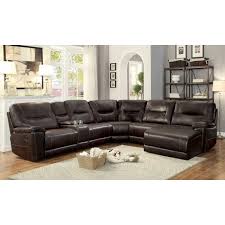 U shaped sectionals help bring a more intimate feel to any gathering. Columbus Modular Reclining Sectional W Chaise Dark Brown Homelegance Furniture Cart