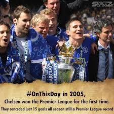 Onthisday In 2005 Chelsea Won The Premier League For The First Time Premier League First Time League