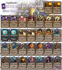 Well, yes now she is just too slow, had a paladin mirror where opponent played her, and she was a turn to late, i had lethal from hand. 9 Hearthstone Decks Ideen 3 D
