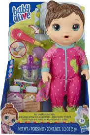 Free baby alive doll food packets template with coloring. Amazon Com Baby Alive Mix My Medicine Baby Doll Dinosaur Pajamas Drinks And Wets Doctor Accessories Brown Hair Toy For Kids Ages 3 And Up Toys Games