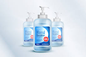 Download Hand Sanitizer Bottle Container Mockup Template In Realistic Style For Free Hand Sanitizer Bottle Mockup Sanitizer