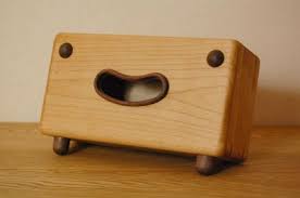 Wooden Tissue Boxes With Cute Facial Expressions Designtaxi Com Tissue Boxes Box Covers Diy Wood Boxes