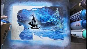 Moana Glow In Dark Spray Paint Art By Skech Youtube Spray Paint Art Art Sillouette Art
