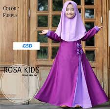 Gamis anak perempuan muslimah nibras nt 55. Baju Muslim Anak Perempuan