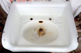 Fill the bowl with warm water and mix in a few drops of mild dish soap, until the color of the water mimics that of the soap. Bathroom Sink Refinishing Porcelain Sink Repair