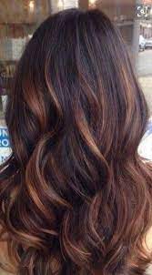 The dark brown hair with copper highlights looks romantic and brings those summer vibes, no matter the season. Chocolate Brown With Copper Highlights Hair Styles Long Hair Styles Cool Hair Color