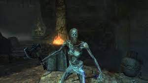 This draugr spawned with a women's body and a beard : r/skyrim
