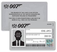 Are you searching for identification card png images or vector? Personalised 007 Id Card Bond Lifestyle