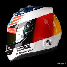 In 2020 mick schumacher tested for scuderia ferrari. Mick Schumacher S Tribute Helmet Helmet Design Racing Helmets Helmet