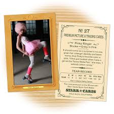 Index cards, construction paper, or thick card stock paper are all good options. Custom Roller Derby Cards Vintage 11 Series Starr Cards
