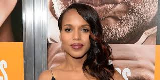 Kerry Washington's Red Streaks, Two-Toned Mani