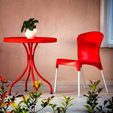 ( 0.0) out of 5 stars. Houston Bistro Terraces Chair Red Stackable Outdoor Outdoor Chairs Catering Garden Chair Terrace