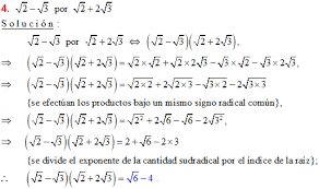 Una cantidad se puede introducir, como factor, dentro de un signo radical, con un exponente igual al índice de la raíz nota: 241